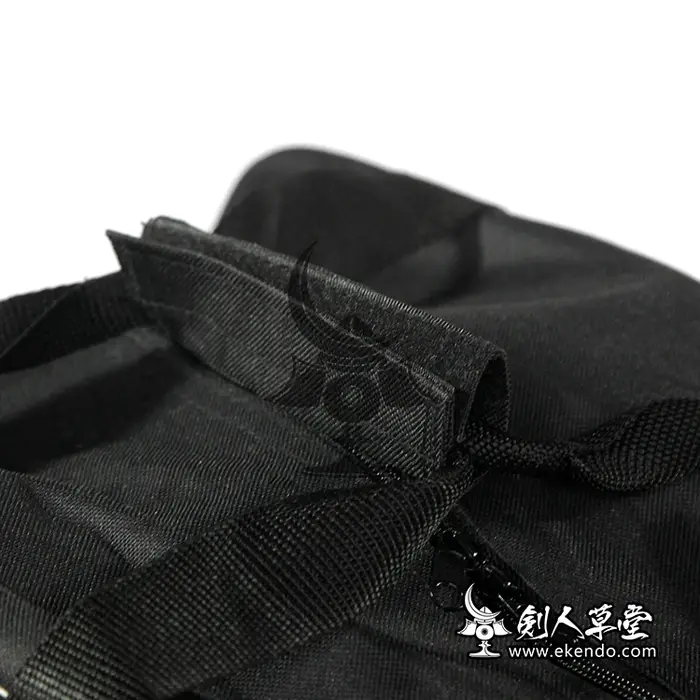 IKENDO-BG002- NYLON BOGU SIMPLE SQUARE BAG - sac carré noir épaule japonais kendo
