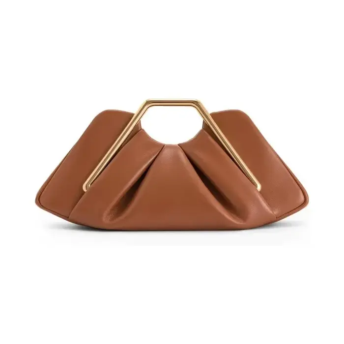 Sac nuage marron souple de luxe pour femmes