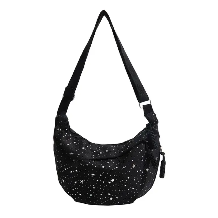 Sac à bandoulière tendance à imprimé étoiles pour femme, sac décontracté et élégant à porter sous le