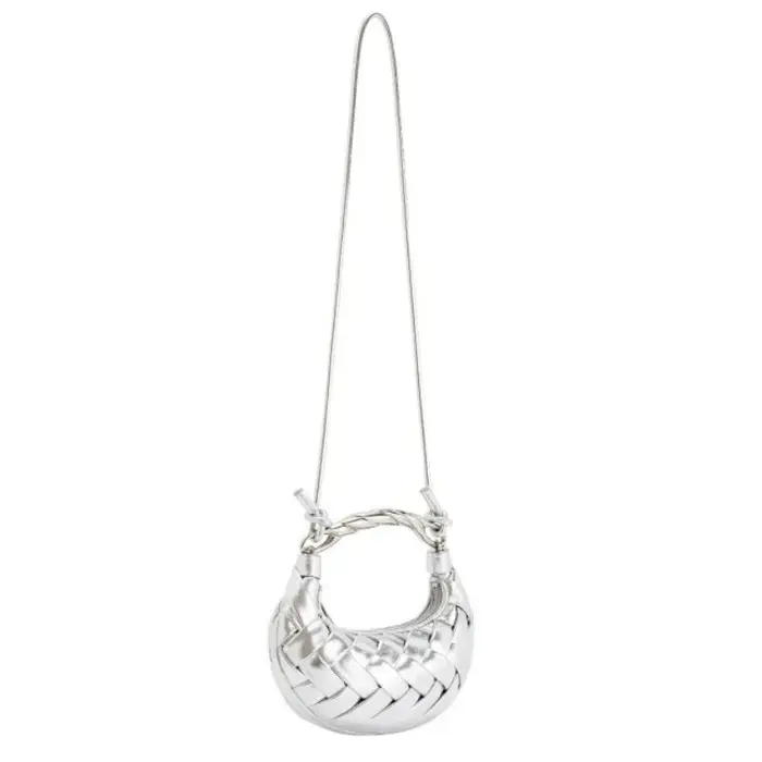 Sac à bandoulière tissé pour boulettes, sac à main de luxe tissé à la main, petit sac à main de styl