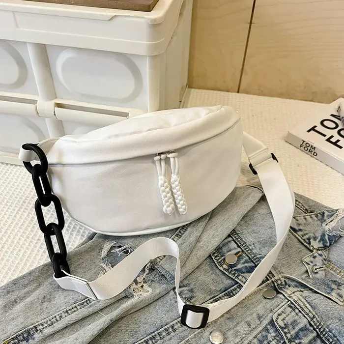 Sac banane en cuir souple pour femme, sac à main design, sac de ceinture pour femme, sac de poitrine