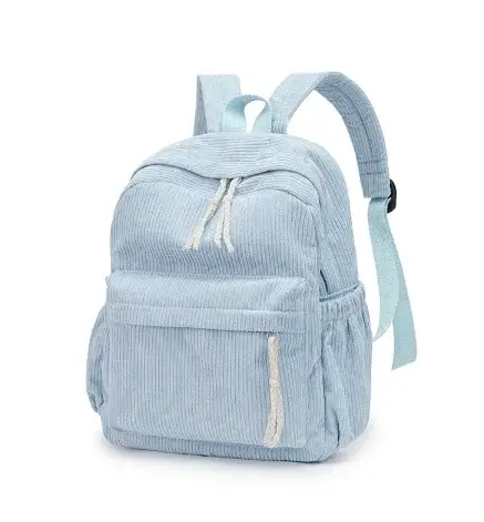 Cartable personnalisé 2025 nouvelle mode velours côtelé fermeture éclair lisse nom Unique