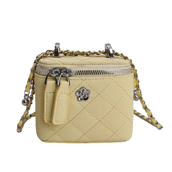 Mini sac à main carré à chaînes, sac de luxe de créateur, sac à poignée supérieure de haute qualité 