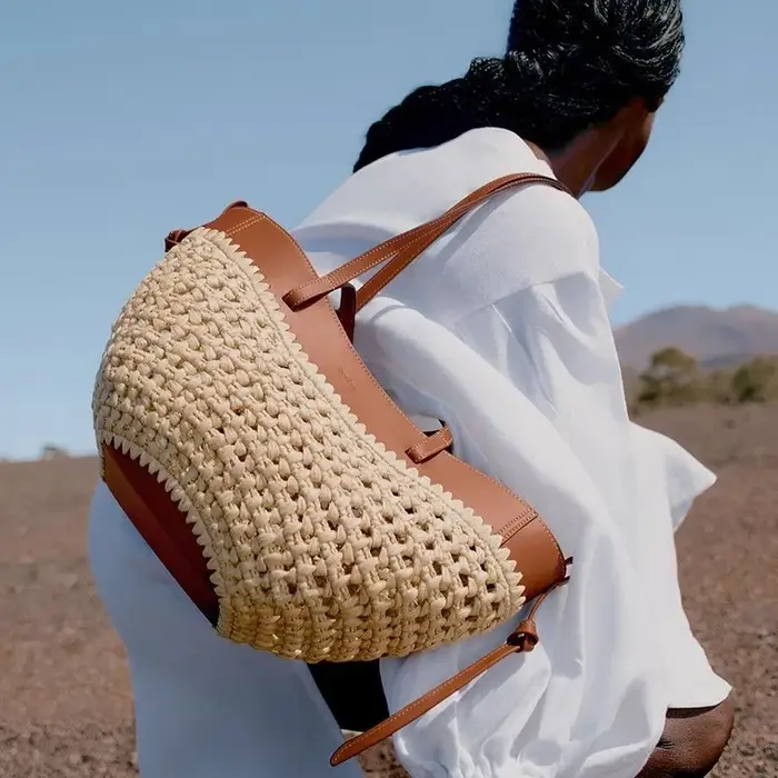 Sac fourre-tout tissé minimaliste