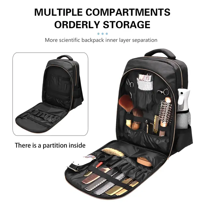 Sac à dos d'outils de coiffure