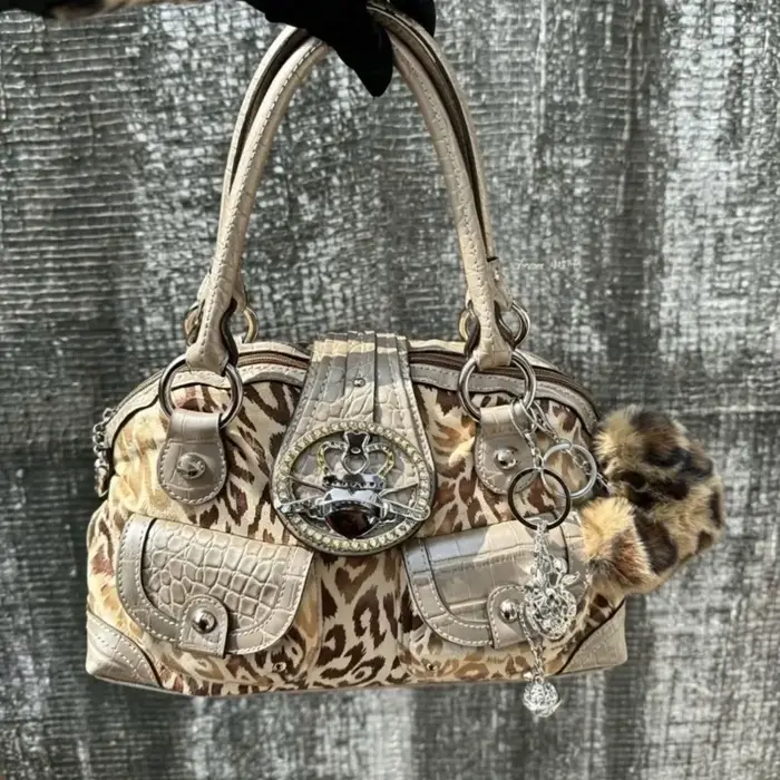 Sac à main et sac à bandoulière imprimé léopard, sac de créateur, Bolsos Mujer, sac à bandoulière rétro à grande capacité, sac à main pour femme
