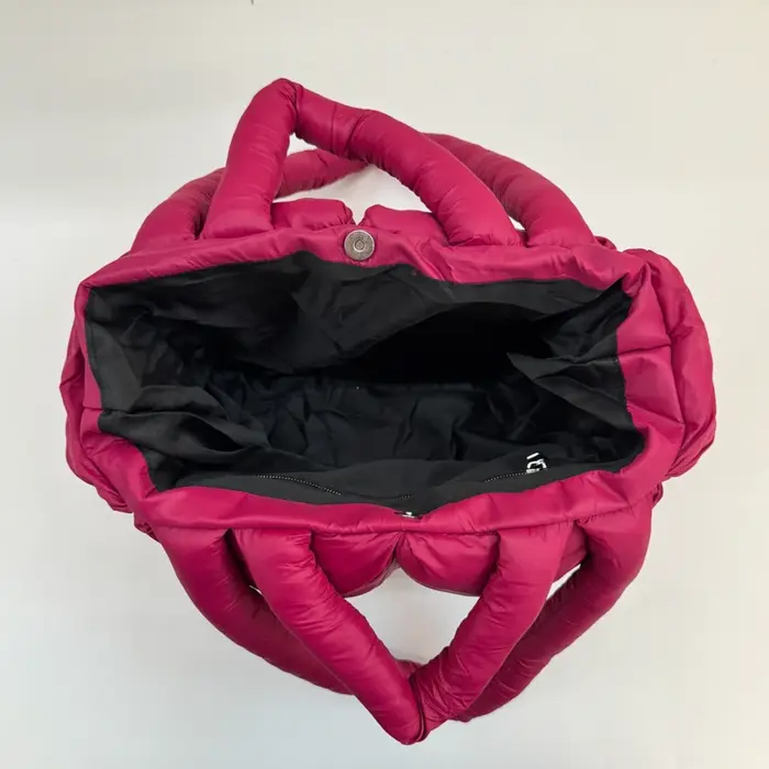 2025 hiver mode Rose rouge espace coton sacs à main femmes grande capacité fourre-tout concepteur plume rembourré dames matelassé sac à bandoulière