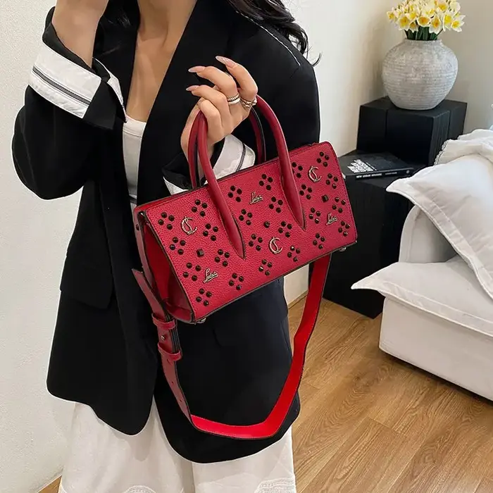 Sac fourre-tout vintage pour femme, design ajouré, grande capacité, sac de shopping 2-en-1, sac à ba