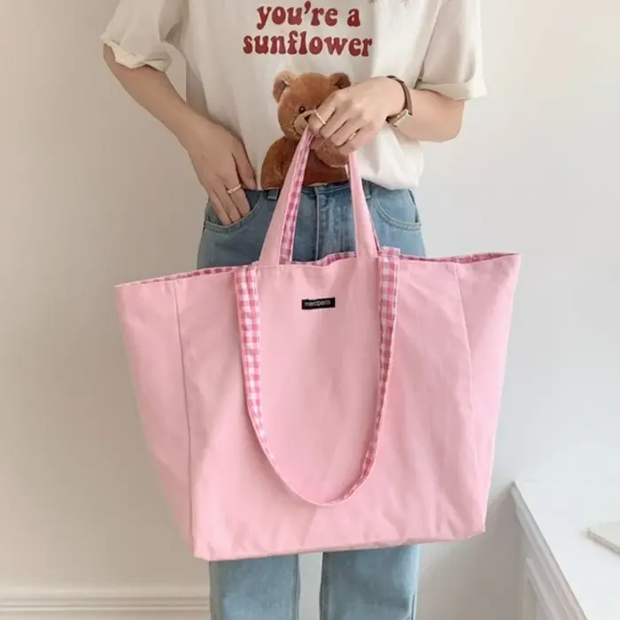 Sac fourre-tout en toile pour femmes