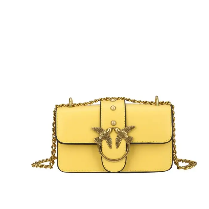 Vintage hirondelle oiseau classique chaîne sac carré 2026 Unique petit sac à bandoulière haute qualité en cuir sac à main rétro Chi