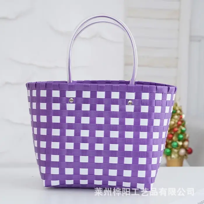 Sac à main artisanal de grande capacité, sac de shopping tendance, design simple et frais, idéal pou
