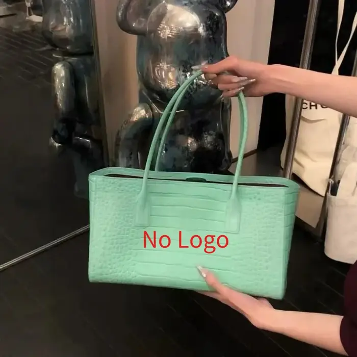 Sac à main de luxe en cuir PU imprimé crocodile, vert vintage, grande capacité, avec boucle magnétiq