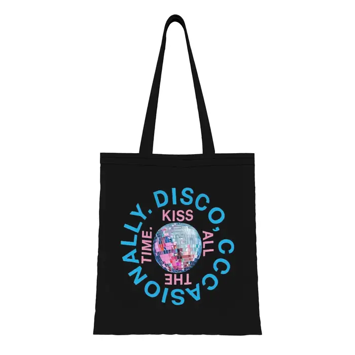 Sac fourre-tout en toile ita bag grande capacité style Harry Kiss All The Time Disco occasionnel, pl