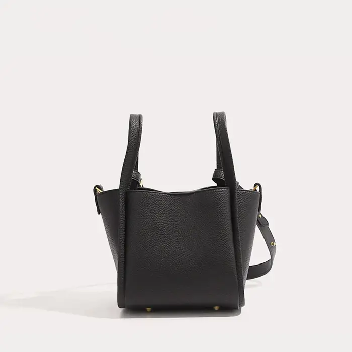 Sac à main en cuir végétalien pour femme, sac à bandoulière Hobo minimaliste, faux sac à main décont