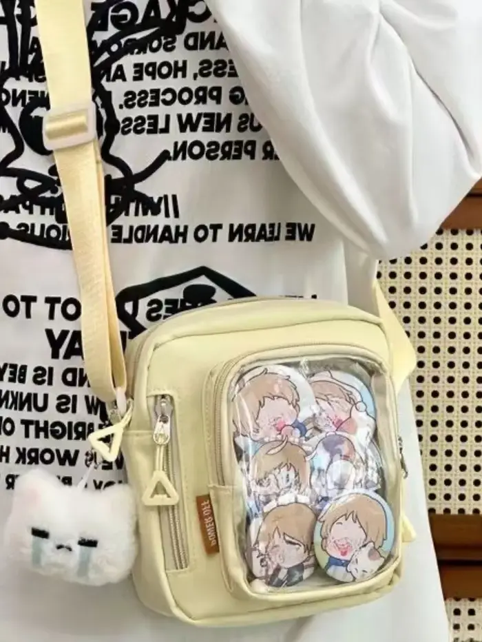 Mini Itabag-Sacs à bandoulière décontractés coréens pour femmes, poche transparente, petit sac initié, sacs à main et téléphone, sac Ita Y2K bricolage