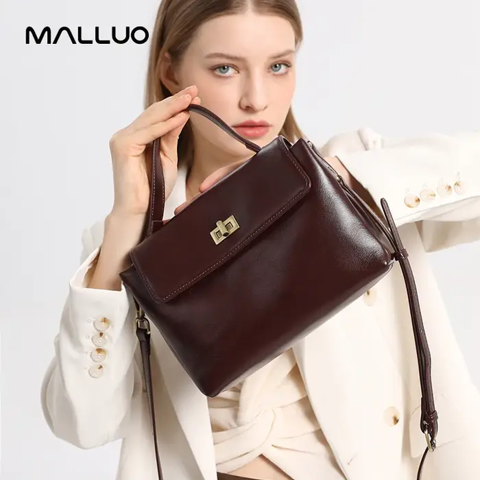 Sac à bandoulière en cuir véritable de vache pour femmes, sacs à main rétro en cuir de vache naturel