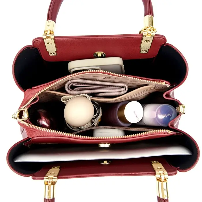 Sac fourre-tout de luxe pour femme, 3 couches, grande capacité, sacs à bandoulière et sacs travers p