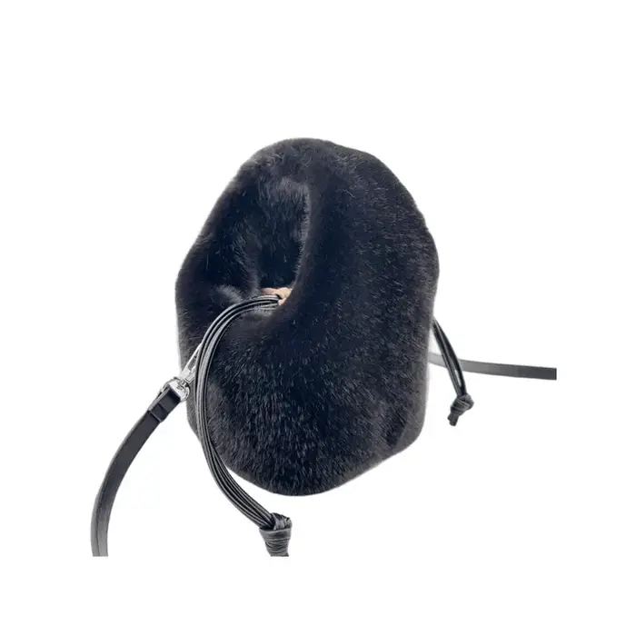 Sacs à main en fausse fourrure pour femmes, sacs initiés, sac à bandoulière en peluche pour dames, s