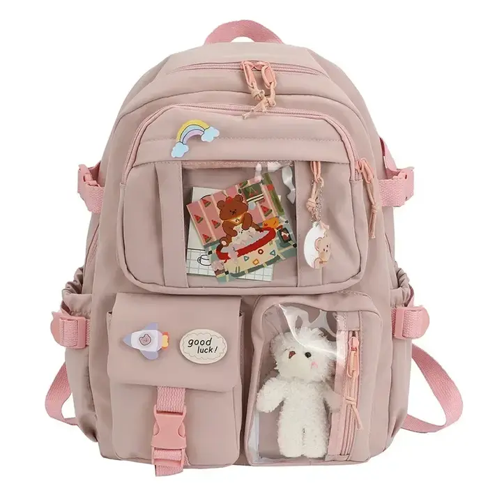 Kawaii esthétique femmes sac à dos sac d'école pour adolescentes japonais coréen sac à dos étudiant Bookbags mignon école sac à dos Mochila