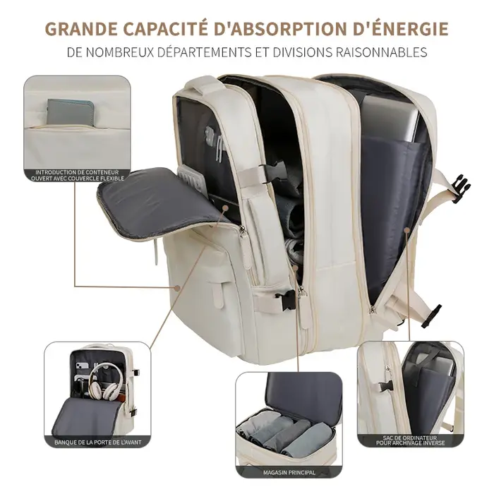 Nouveau sac à dos spécifique à l'avion