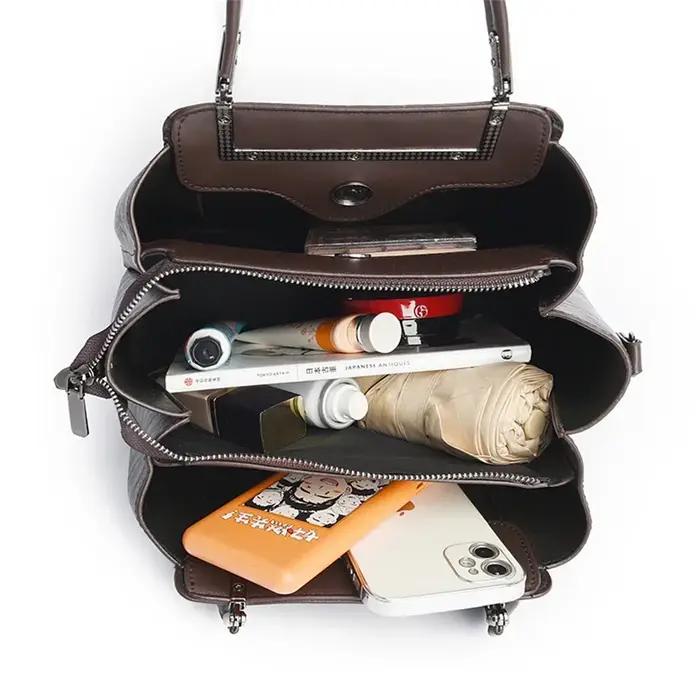Sac à main en cuir PU fait à la main pour femme