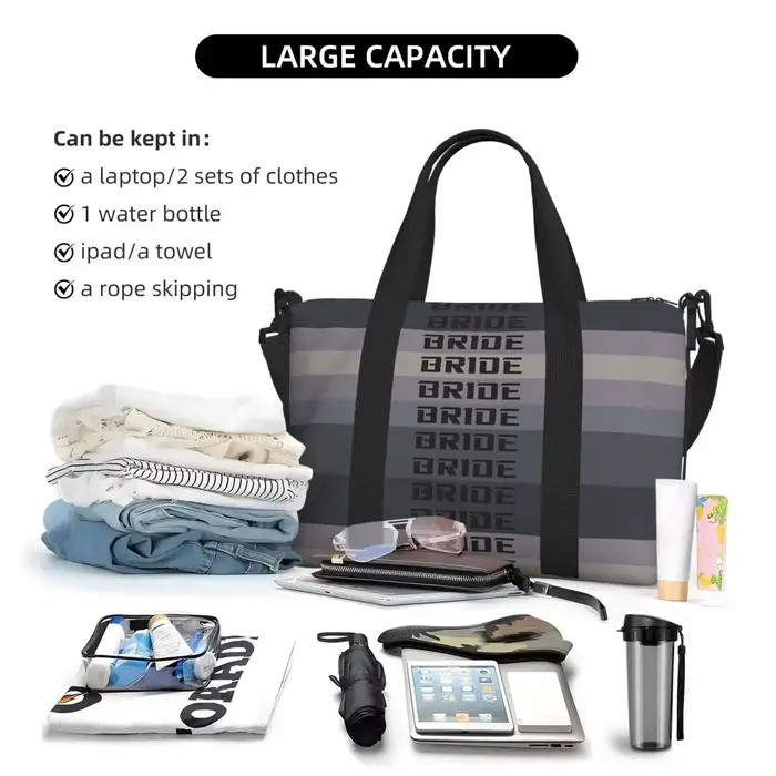 Sac de voyage de plage en matériau personnalisé pour mariée Jdm
