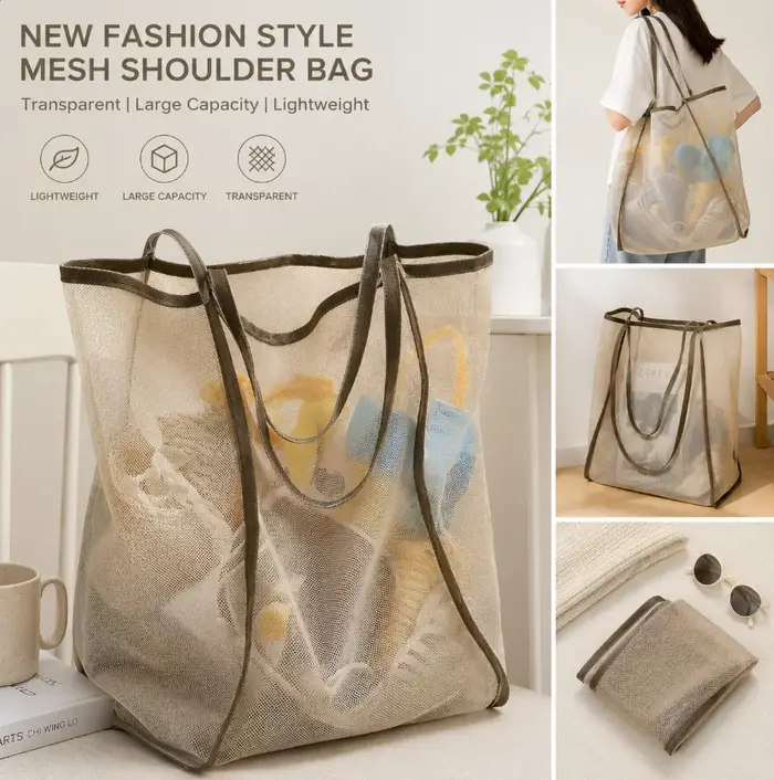Sac de plage en maille léger