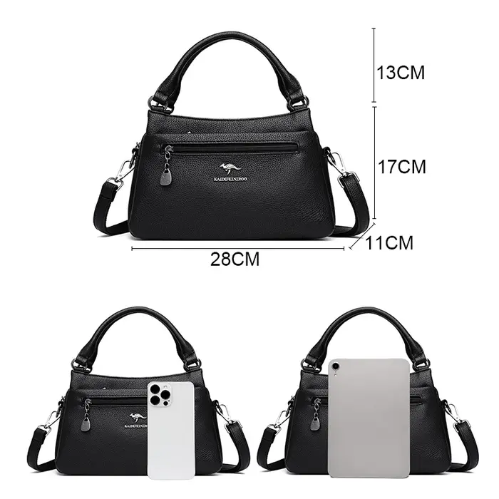 Sacs à main Messenger en cuir véritable pour femmes