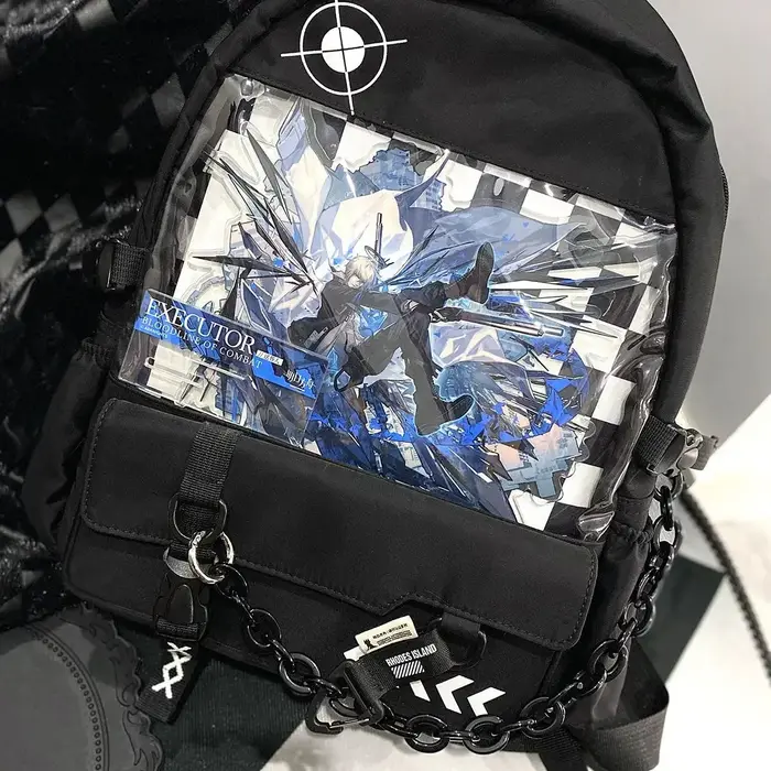 JIAERDI Ita-Sac à dos en toile pour femme, cartable d'école, transparent, à la mode, nouvelle collec