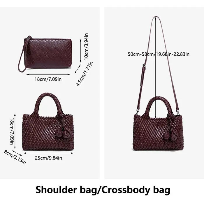 Sac à bandoulière tissé pour femme