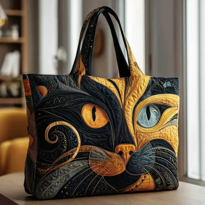 Sac fourre-tout pour femmes à motifs de chats