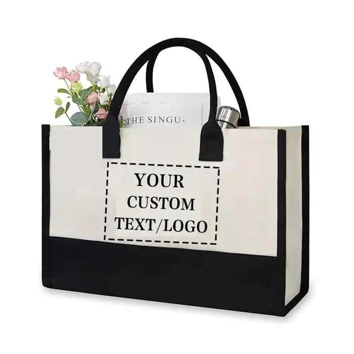 Fourre-tout de Shopping avec LOGO personnalisé pour femmes