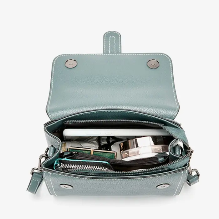 Sac messager en cuir véritable pour femme, sac à main décontracté, cuir de vache, tout assressenti,