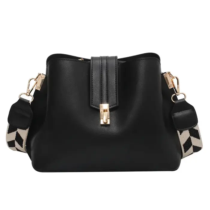 Sac pour femme, tendance streetwear, grande capacité, version coréenne, sac seau uni, coutures en PU