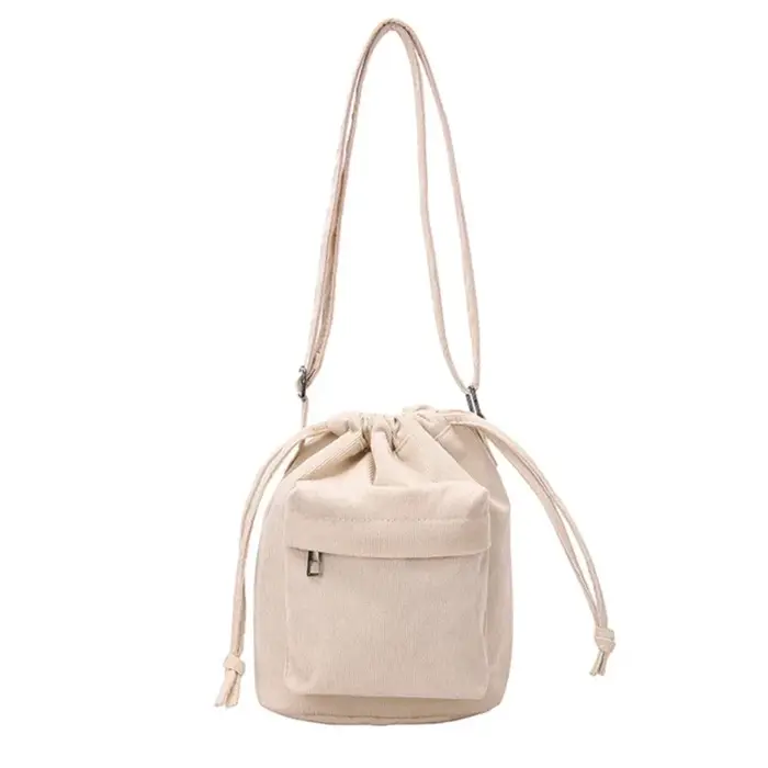Sac à bandoulière pour femmes, nouveau sac à bandoulière moyen, sac seau à cordon de serrage de Styl