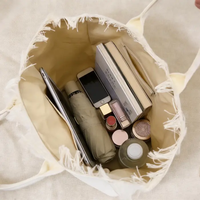 Sac fourre-tout en toile grande capacité