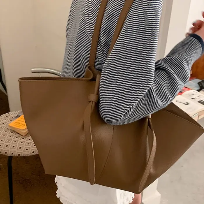 Sac à main de luxe en cuir PU souple pour femmes
