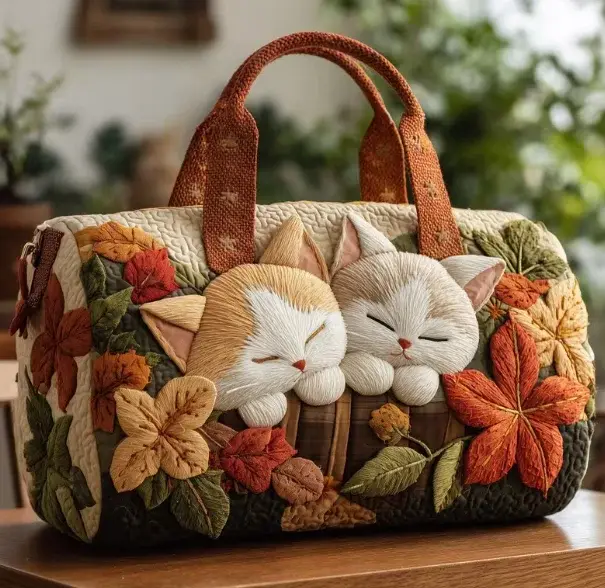 Sac de voyage imprimé en 3D à motif de chat