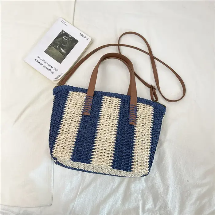Sac en paille tressé à la main pour femme