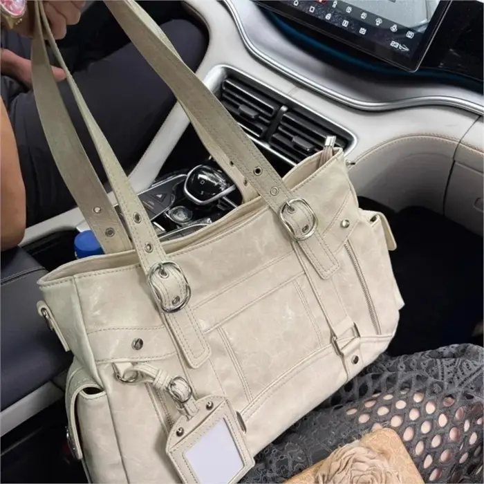 Sac fourre-tout clouté Vintage pour filles