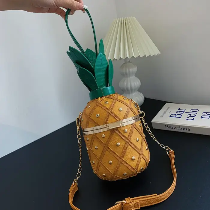 Sac ananas sac femme Rivet rhombique décontracté Portable épaule sac à bandoulière sacs à main Bolsos Bolso Mujer Bolsa