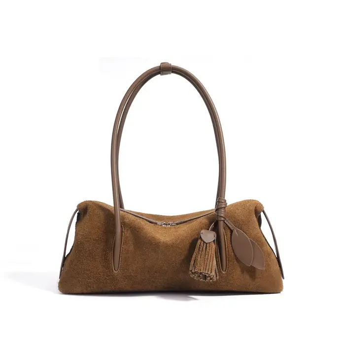 Sac à main de luxe en daim et cuir de vache pour femmes