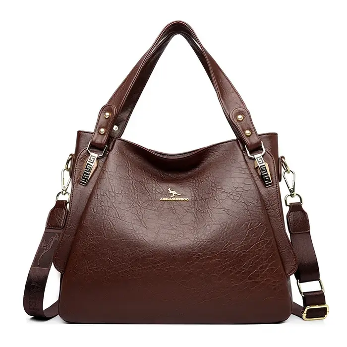 Soldes de printemps : Sac à main fourre-tout en cuir souple grande capacité pour femme
