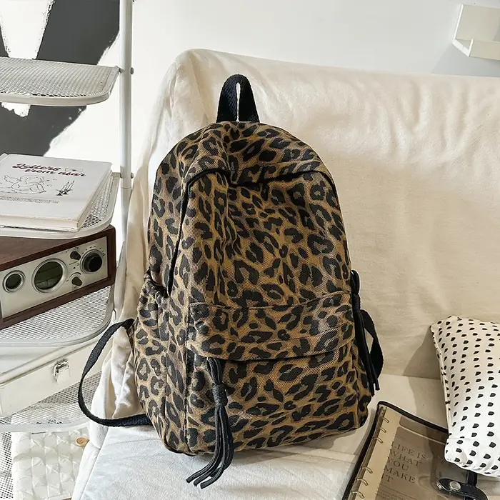 Nouveau sac à dos imprimé léopard à la mode pour femmes