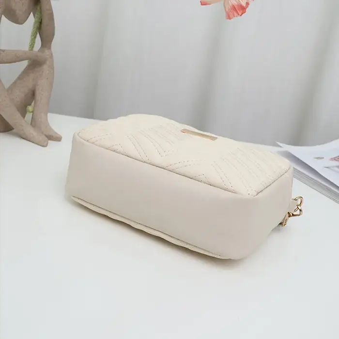 Rilibegan sac photo brodé matériau PU décontracté petit sac carré polyvalent sac à bandoulière unique