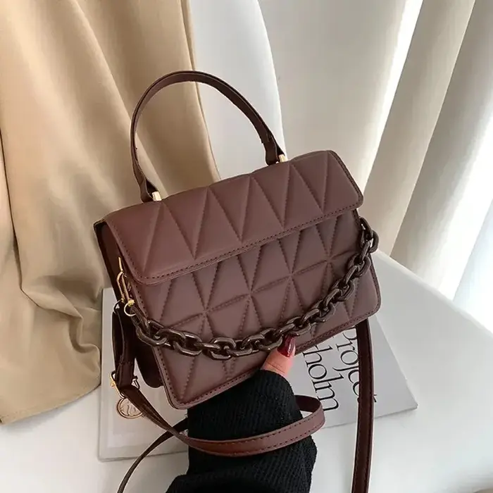 Petits sacs à main carrés à carreaux