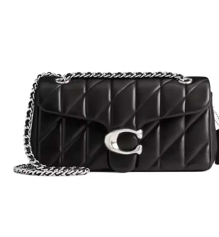 Sac à chaîne à motif diamant de haute qualité, sac messager à bandoulière, petit sac carré