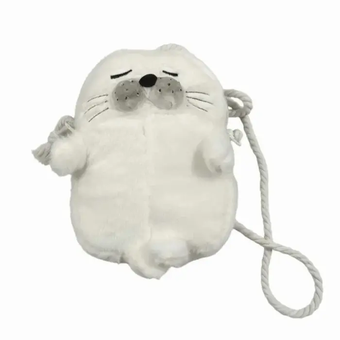 Sac à bandoulière en forme de phoque mignon et épaissi, sac à main en forme de phoque de dessin anim