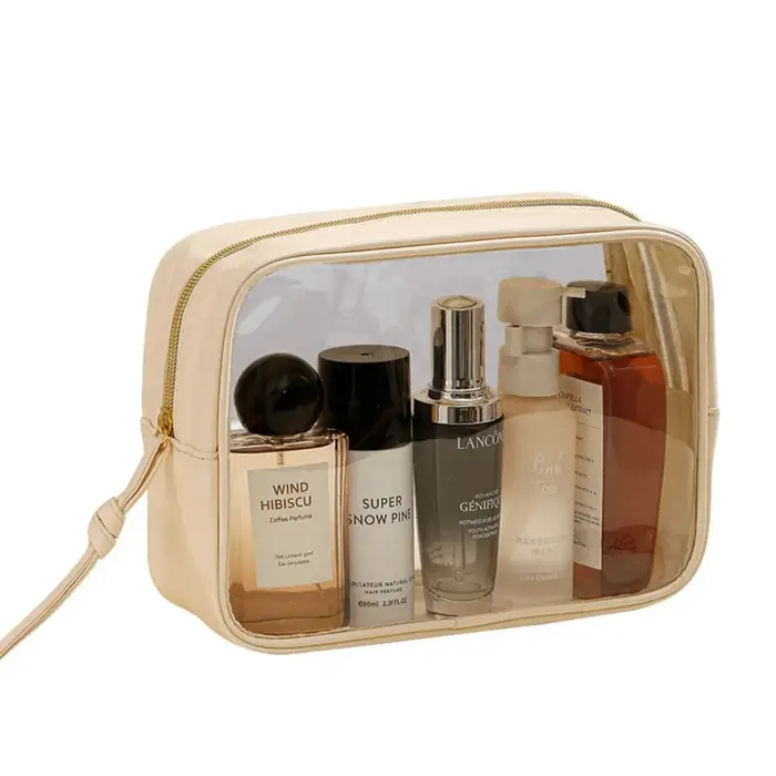 Sac de maquillage Transparent en PVC