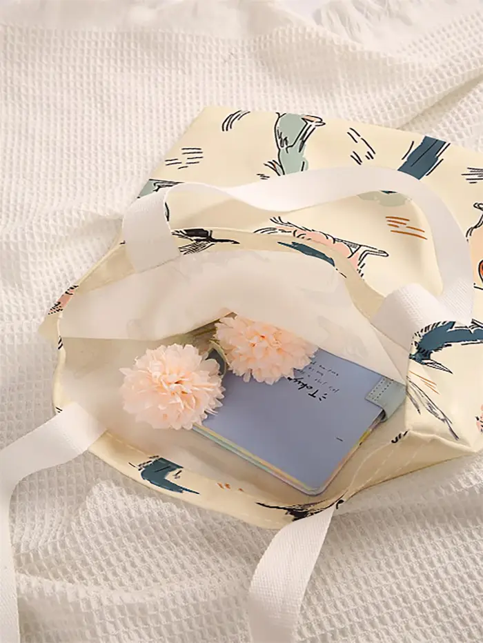 Sac à main décontracté imprimé motif chien de dessin animé